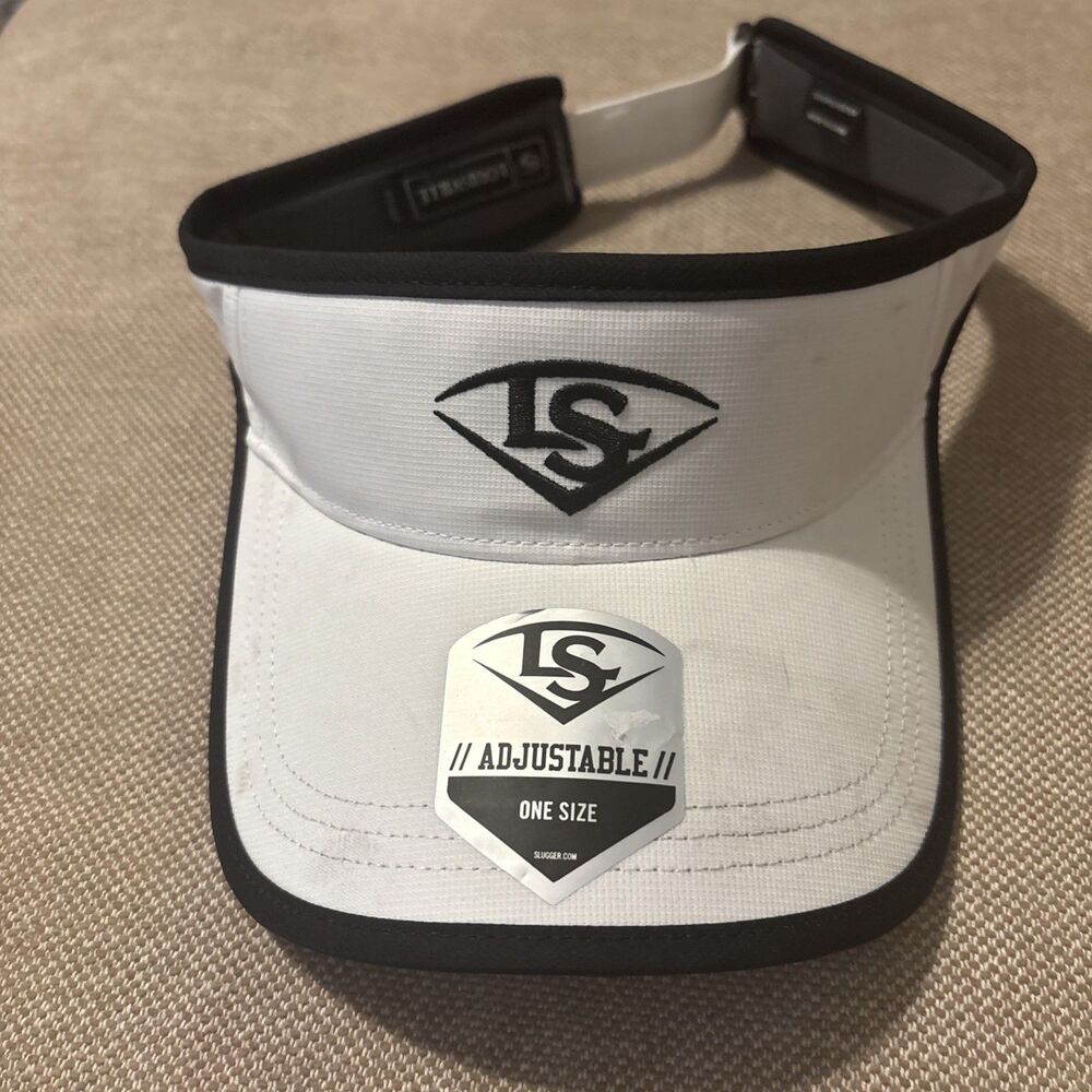 Louisville Slugger Adult One Size Adjustable Visor Black- New With Tags